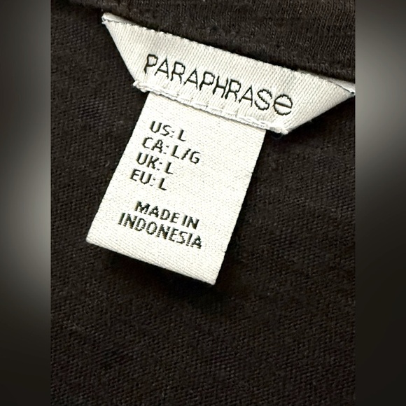 Paraphrase Black Tank Top Tunic Style - Picture 2 of 5